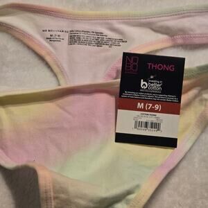 No Boundaries Medium Tye Dye Cotton Thong New